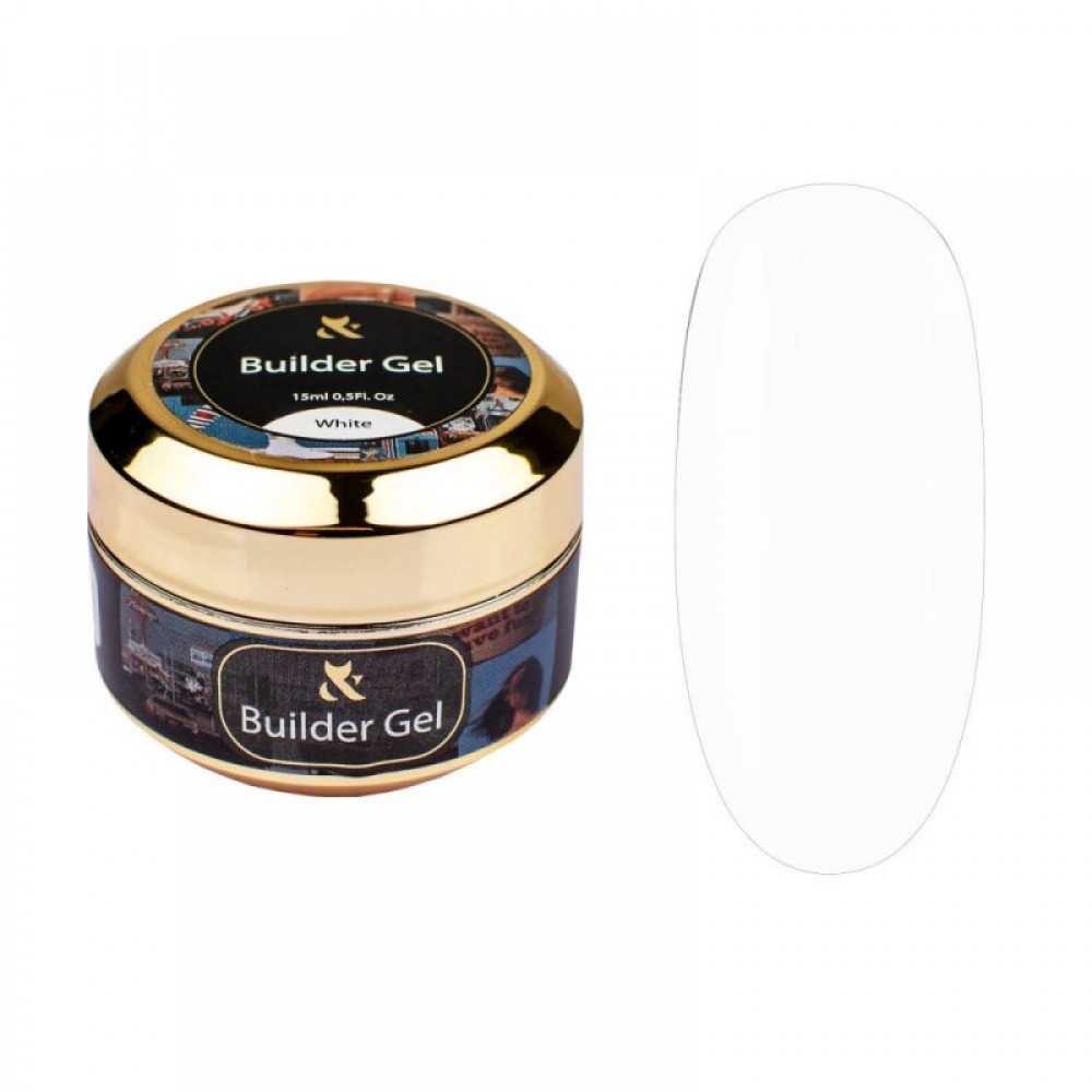 Гель для моделювання (білий) F.O.X Builder gel White, 15 мл