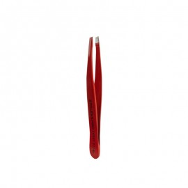 Пинцет для бровей EXPERT 11 TYPE 4r (узкие скошенные кромки), красный
