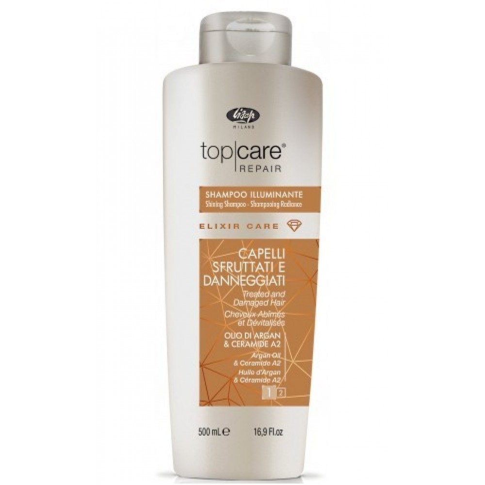 Шампунь для блиска Top Care Repair Elixir Care shining shampoo, 500 мл