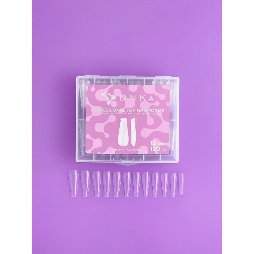 Верхние формы для моделирования Top Nail Forms Short Almond (короткий миндаль) DNKa,120pcs