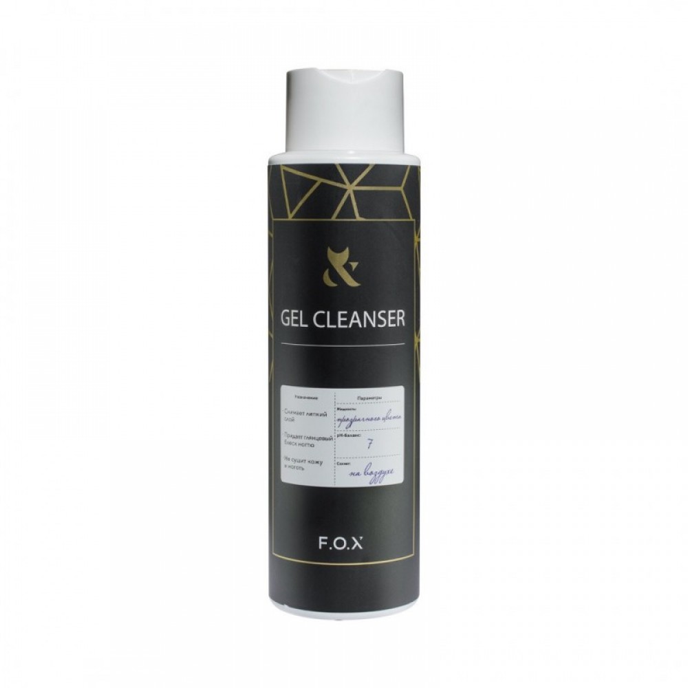 Средство для снятия гель-лака F.O.X Cleanser, 500 мл