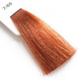 Крем-краска для волос Lisap LK Creamcolor OPC 7/66, блондин медный интенсивный, 100 мл