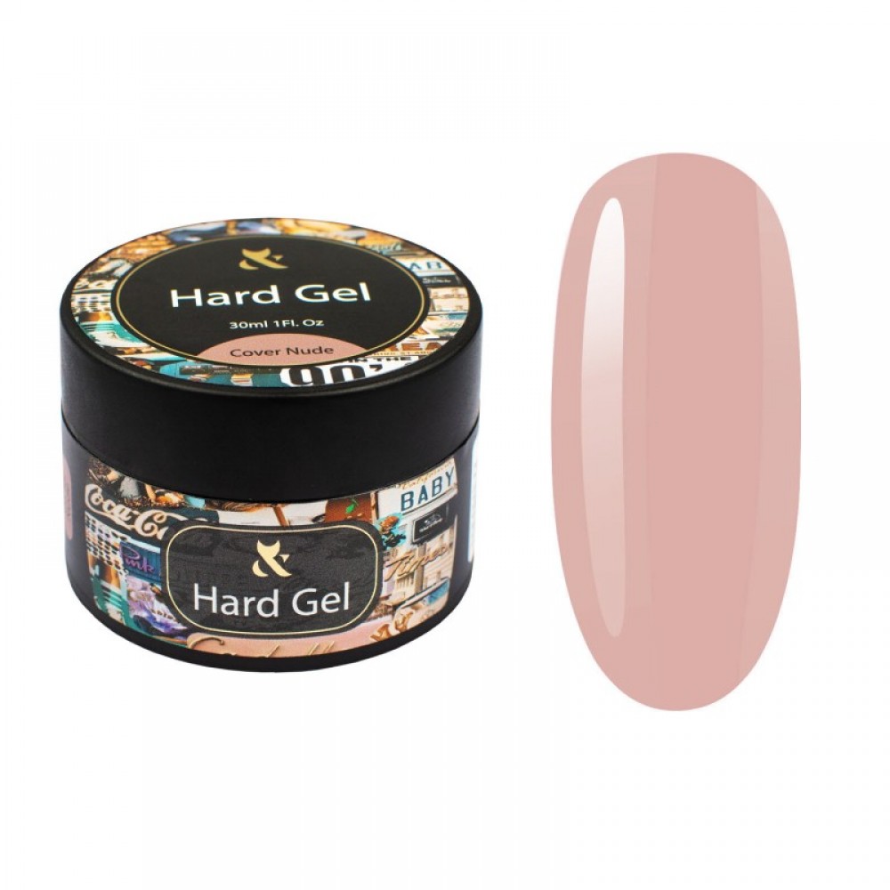 Гель для моделирования камуфлирующий ( нюдовый ) F.O.X Hard gel Cover Nude, 30 мл