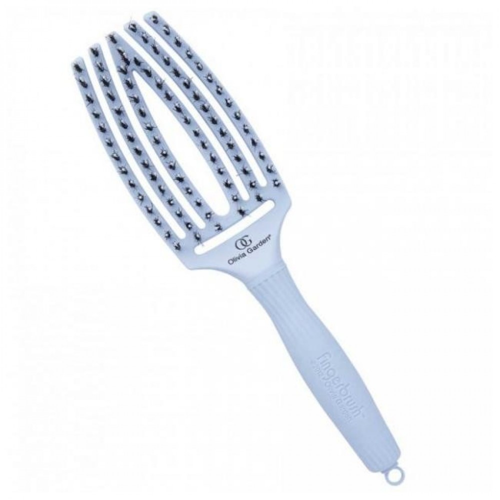 Щетка массажная OLIVIA GARDEN Finger Brush Combo PASTEL Blue OGBFBCPG