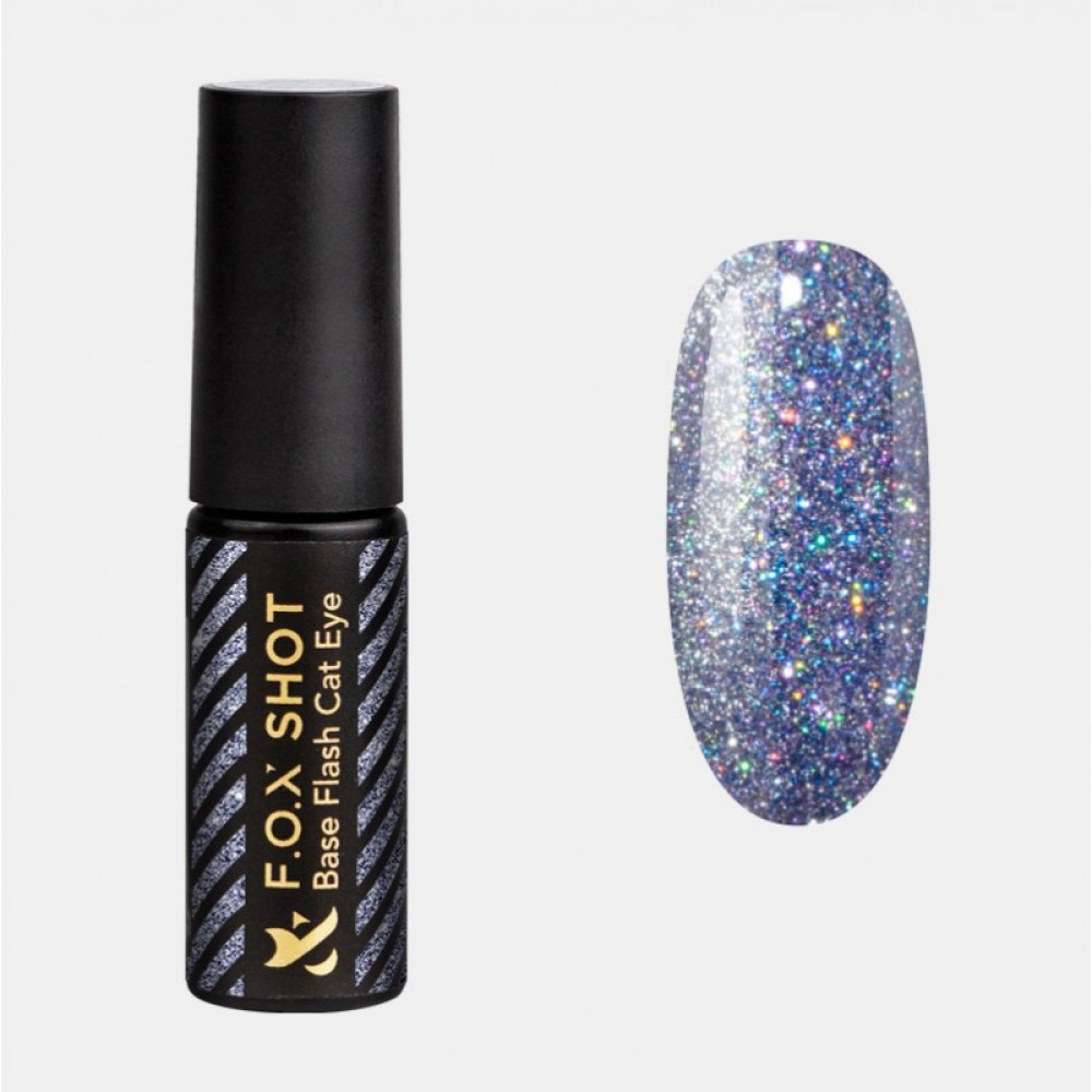 База для гель-лаку F.O.X SHOT Base Flash Cat Eye 003, 5 г