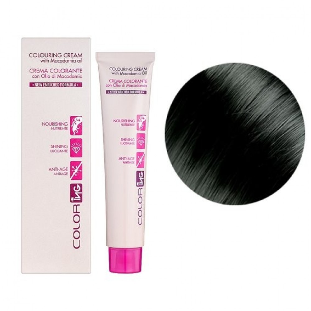 Крем-краска для волос ING Professional Colouring Cream with Macadamia oil 5.1 светло-каштановый пепельный, 60 мл
