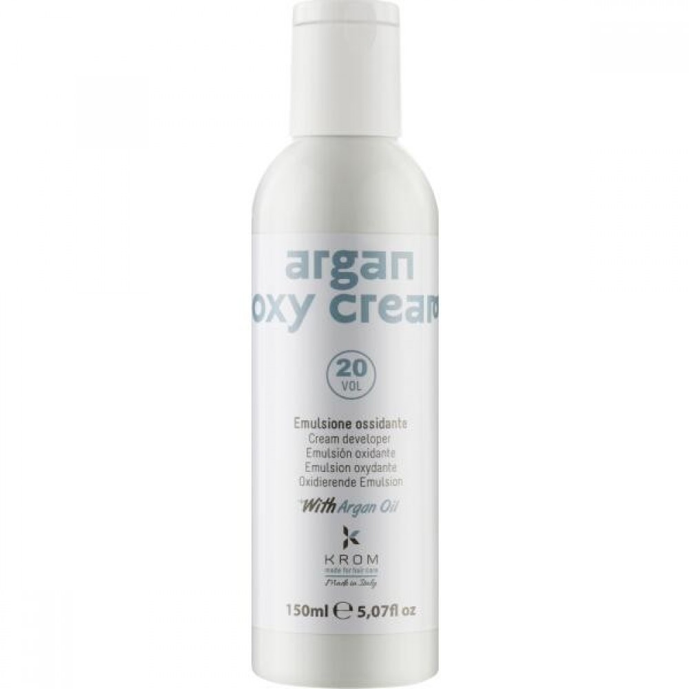 6% Окислительная эмульсия KROM ARGAN OXY CREAM с маслом арганы (10 vol), 150 мл