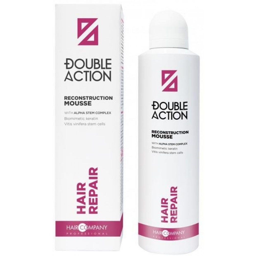 Мусс восстанавливающий HAIR COMPANY Double Action Anti-Age, 200 мл