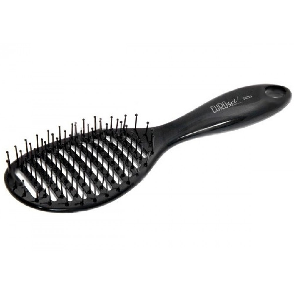 Овальная щетка для сушки и укладки волос 0320 Eurostil Vent Brush Curved