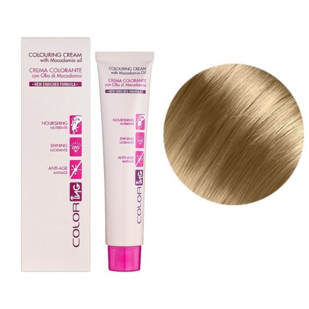 Крем-краска для волос ING Professional Colouring Cream with Macadamia oil 9 экстра светлый блондин, 60 мл