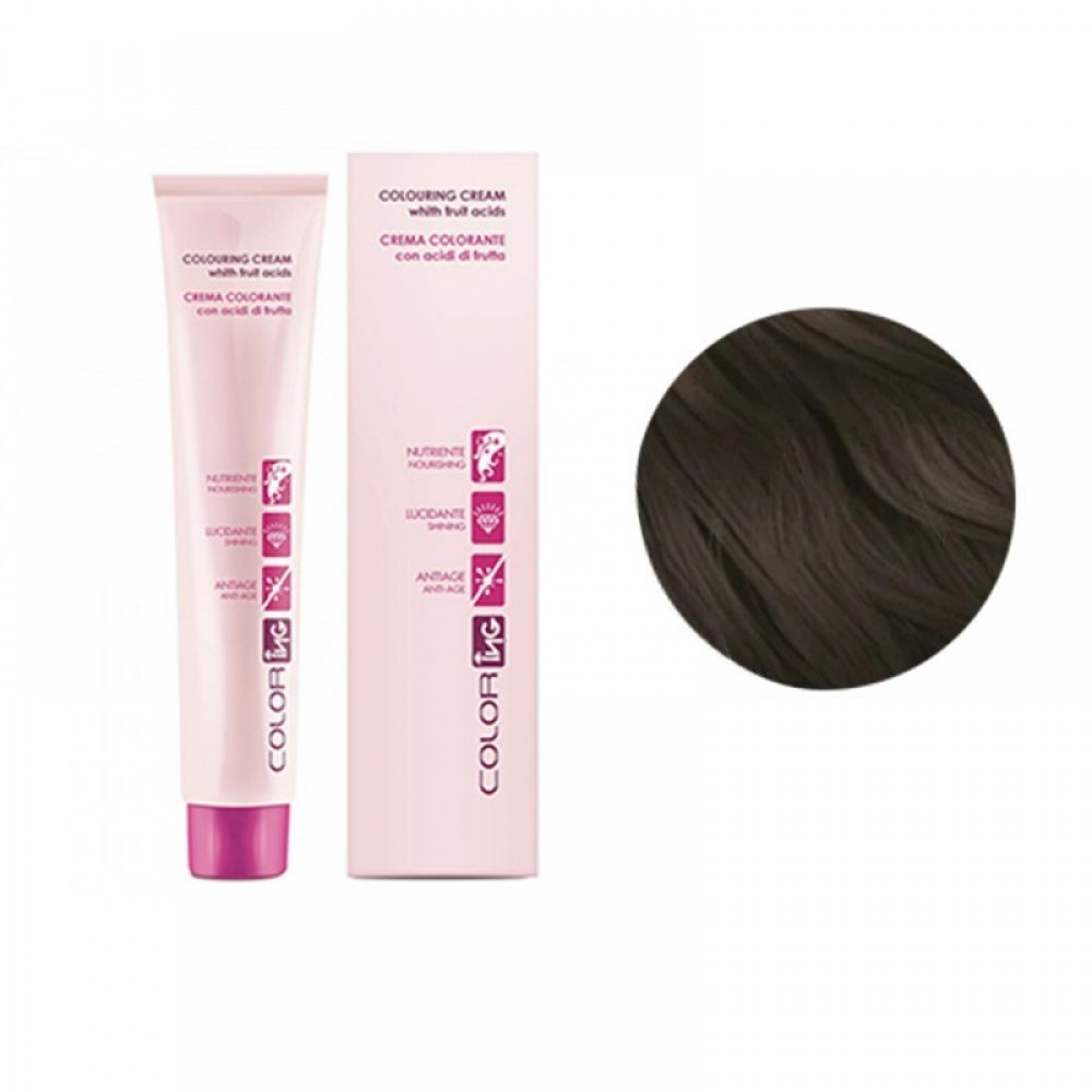 Крем-краска профессиональная ING Professional Color 4.01 каштановый натур. Пепельный, 100 мл