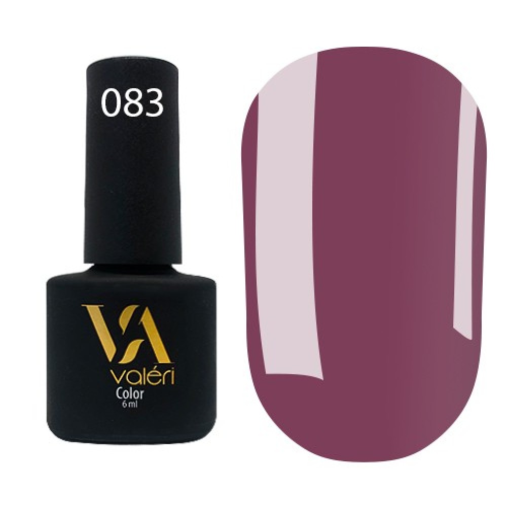 Гель-лак Valeri Color № 083 (дымчатая роза, эмаль), 6 мл
