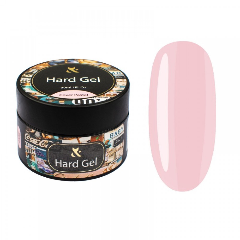 Гель для моделирования камуфлирующий (пастельный розовый) F.O.X Hard gel Cover Pastel, 30 мл
