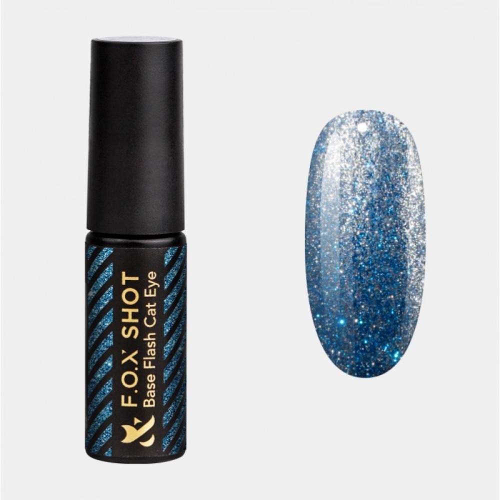 База для гель-лаку F.O.X SHOT Base Flash Cat Eye 004, 5 г
