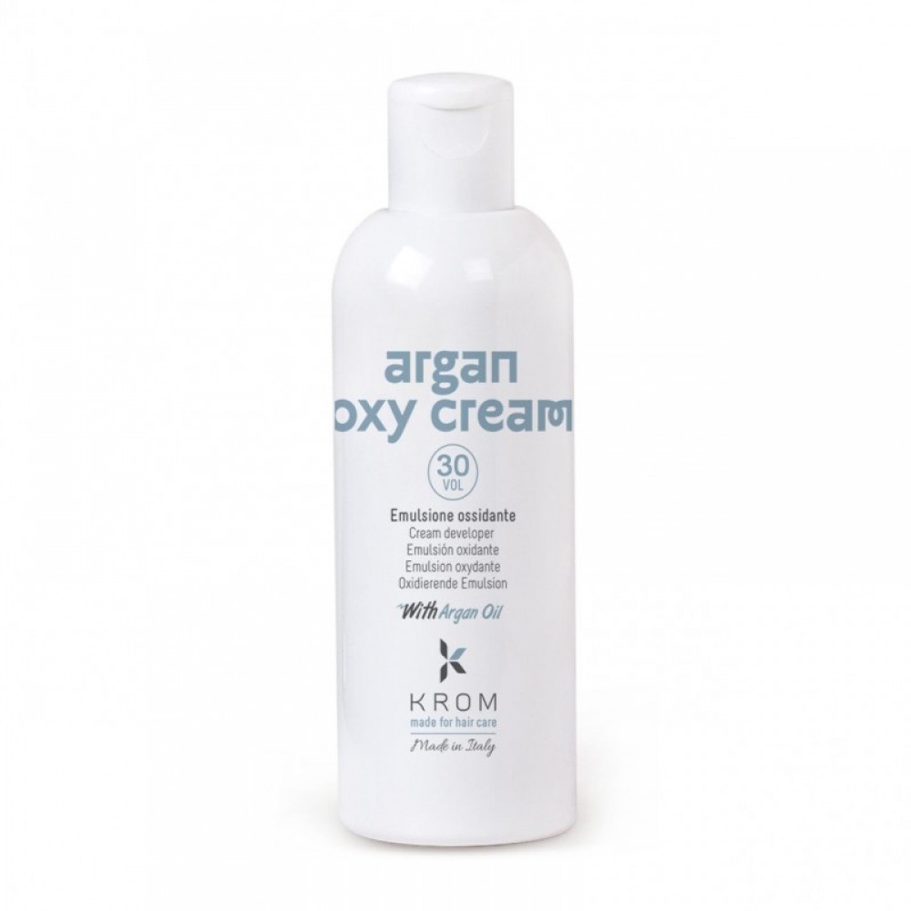 9% Окислительная эмульсия KROM ARGAN OXY CREAM с маслом арганы (30 vol), 150 мл