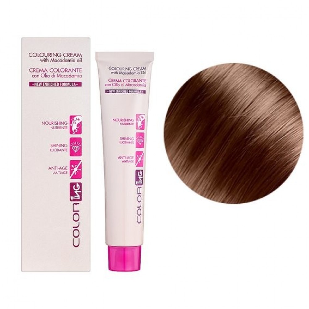 Крем-фарба для волосся ING Professional Colouring Cream with Macadamia oil 7C карамель крем 60 мл