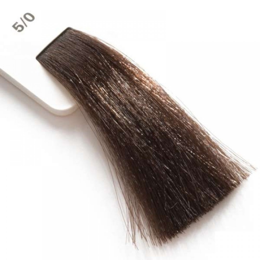 Крем-краска для волос Lisap LK Creamcolor OPC 5/0 светлый шатен, 100 мл