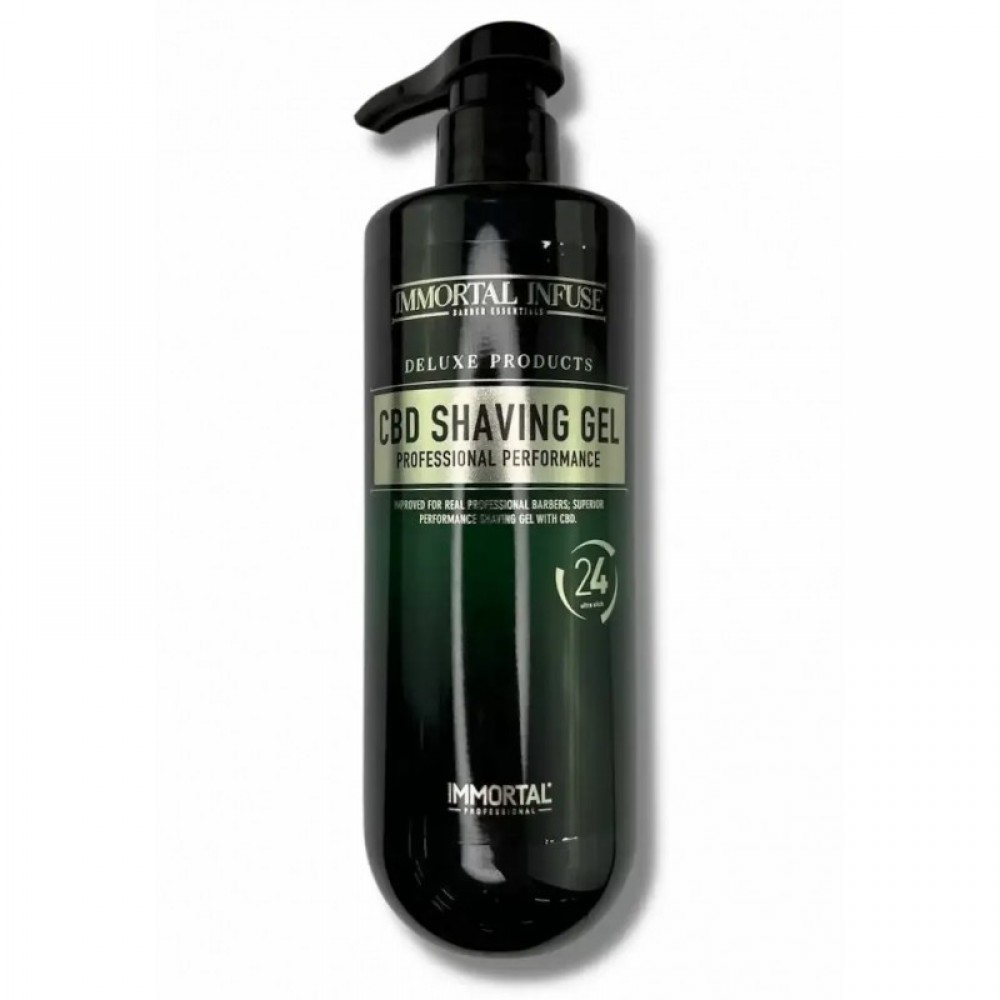 Восстанавливающий гель для бритья IMMORTAL CBD Shaving Gel, 475 мл