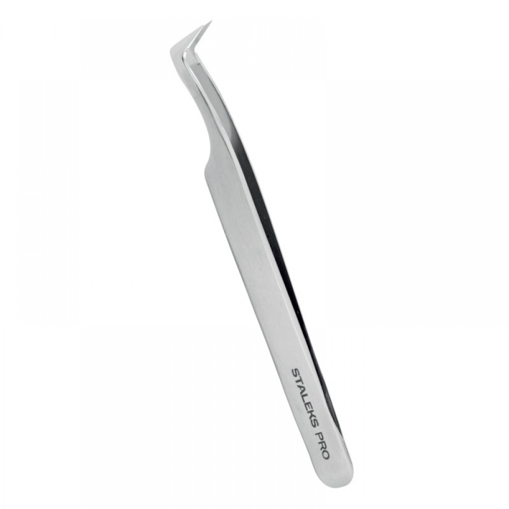 Пинцет профессиональный для ресниц STALEKS EXPERT 41 TYPE 6 (башмачок, 75')