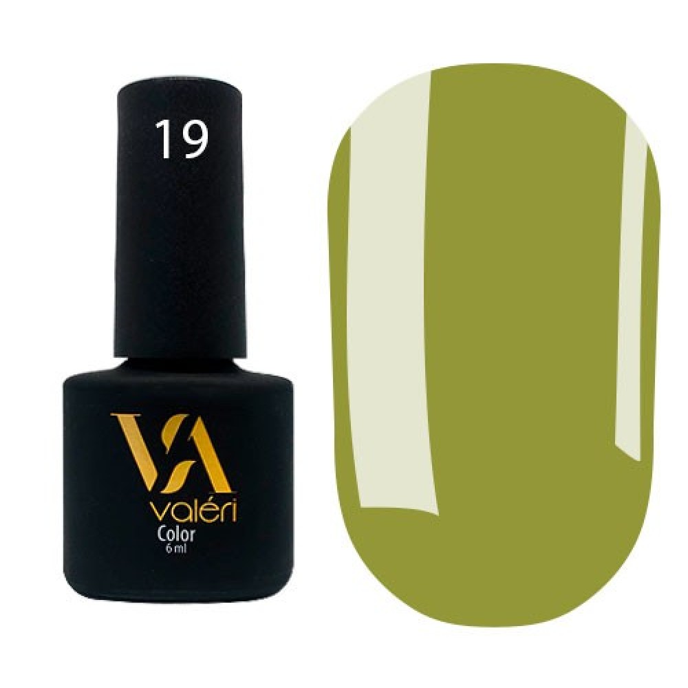 Гель-лак Valeri Color № 019 (оливка, эмаль), 6 мл