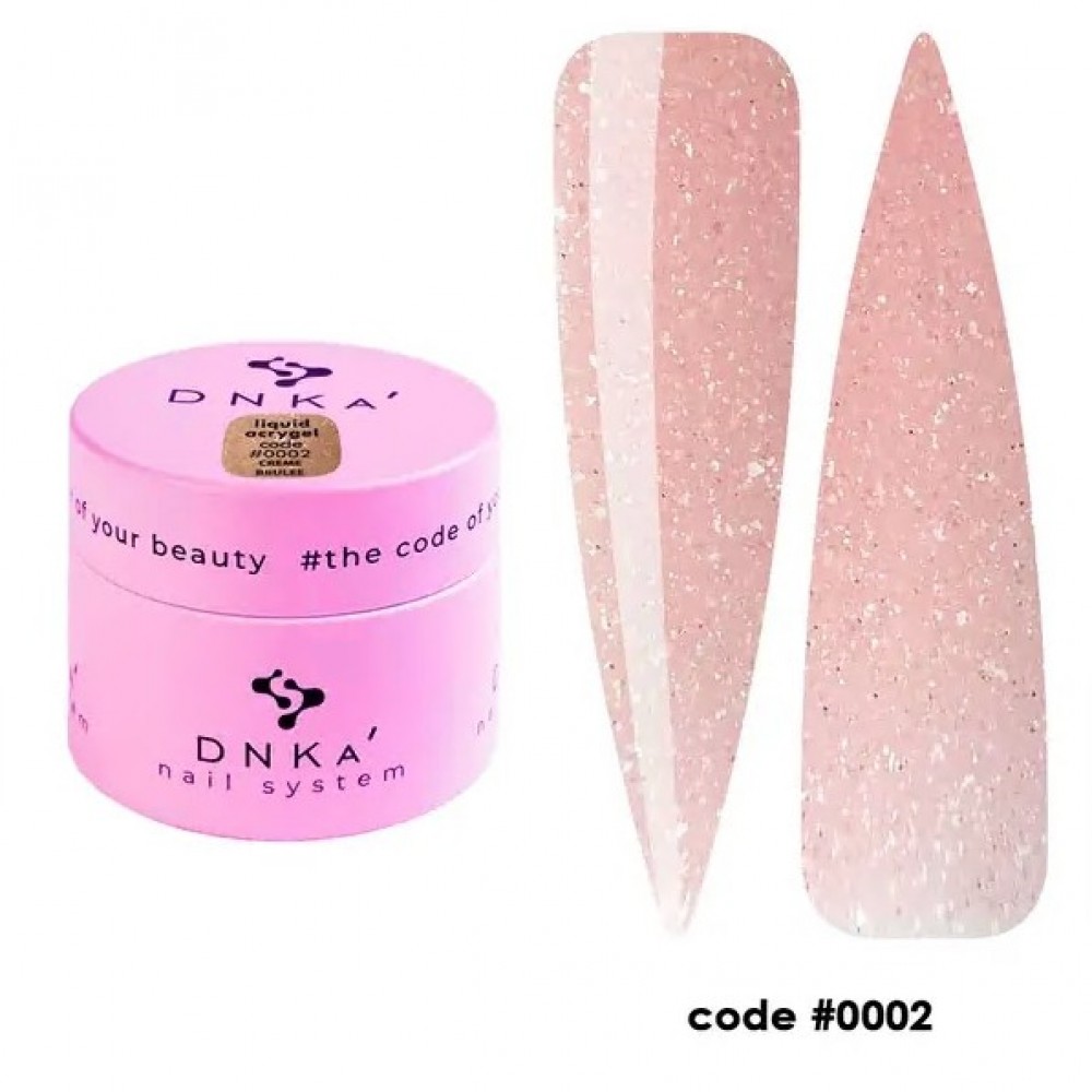 Жидкий гель в банке Liquid Acrygel DNKa, 15 ml #0002 Creme Brulee