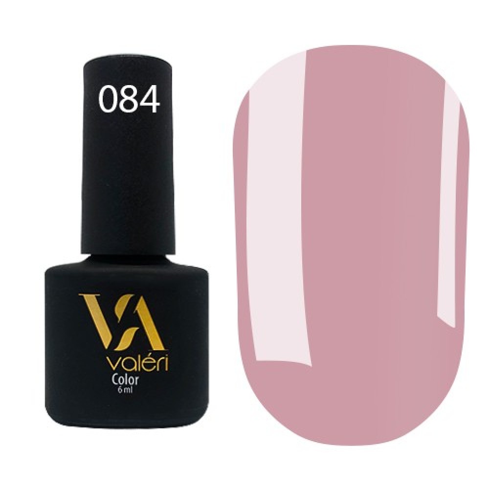 Гель-лак Valeri Color № 084 (пыльная роза, эмаль), 6 мл