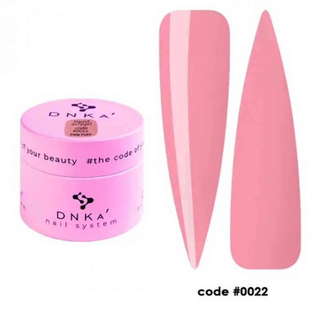 Жидкий гель в банке Liquid Acrygel DNKa, 15 ml #0022 Pink Puff