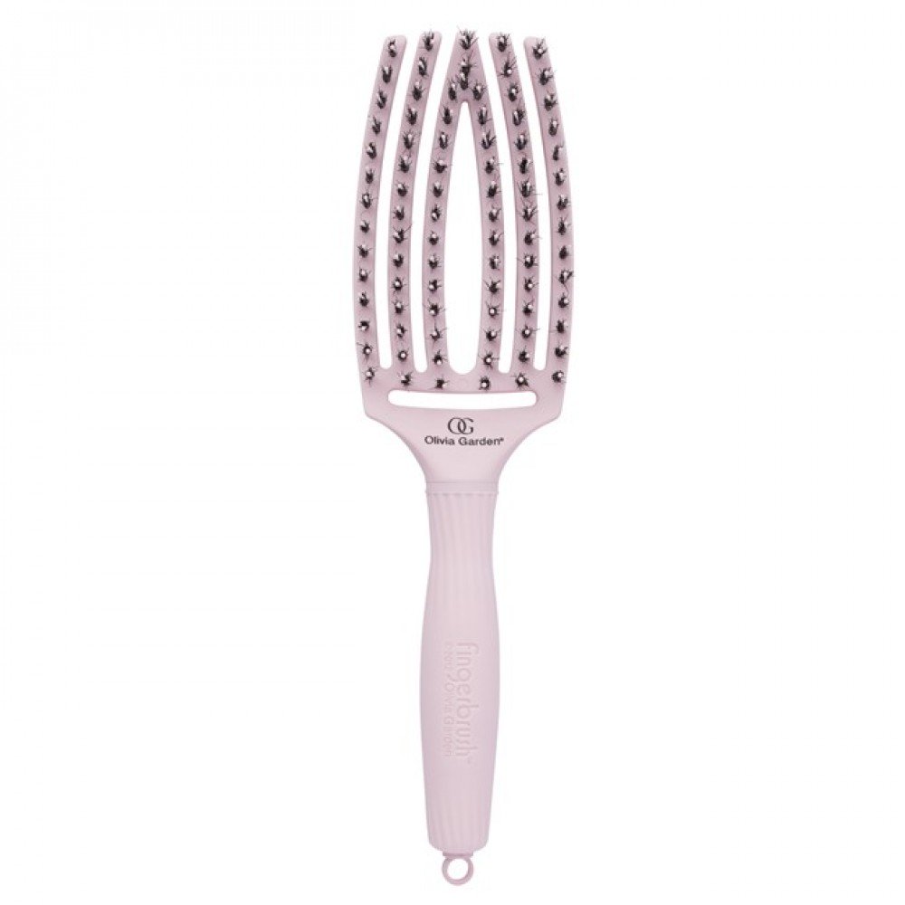 Щетка массажная OLIVIA GARDEN Finger Brush Combo PASTEL Pink OGBFBCPG