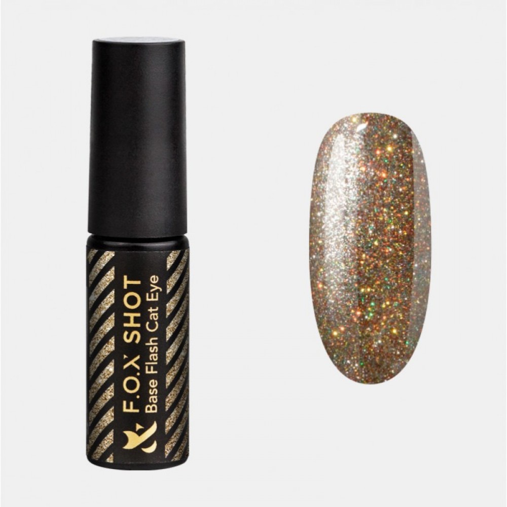 База для гель-лаку F.O.X SHOT Base Flash Cat Eye 005, 5 г