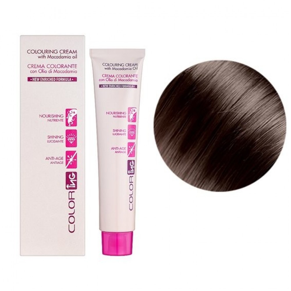 Крем-краска для волос ING Professional Colouring Cream with Macadamia oil 6 темный блондин, 60 мл