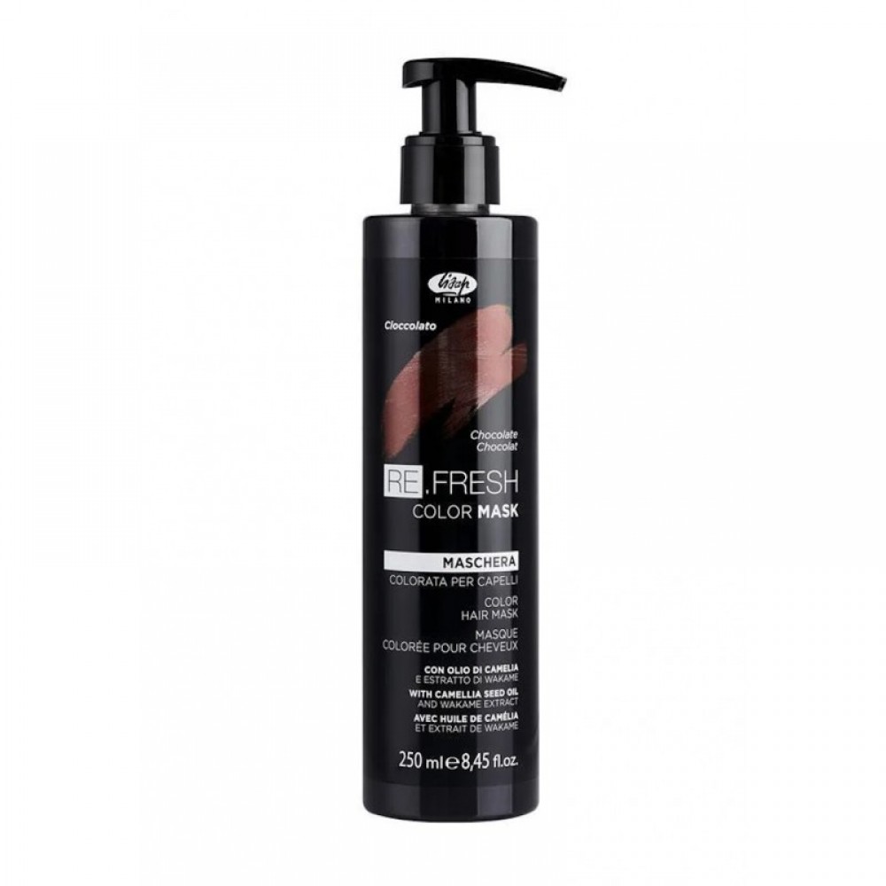 Безаміачна тонуюча маска для волосся Lisap Refresh Color Mask Шоколад, 250 мл