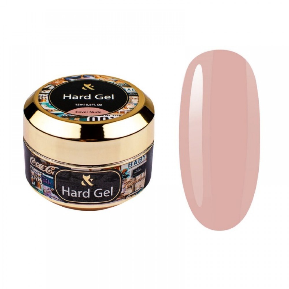 Гель для моделювання камуфлюючий ( нюдовий ) F.O.X Hard gel Cover Nude, 15 мл