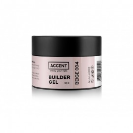 Моделирующий гель бежевий 004 Builder gel beige 004 Accent, 30 мл