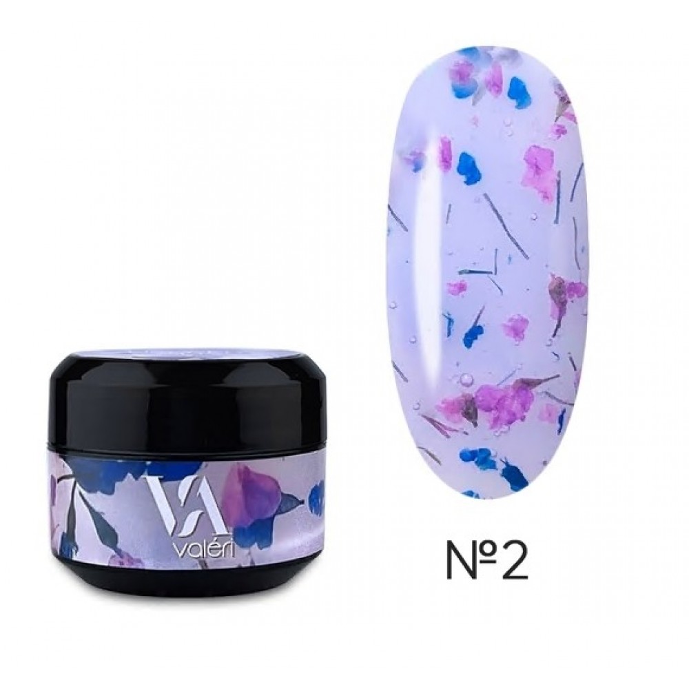 Гель с сухоцветами Valer Flower garden gel №2, 5 мл
