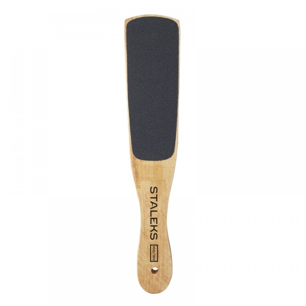 Терка для стоп деревянная STALEKS BEAUTY & CARE 10 TYPE 2 (100/180) изогнутая ABC 10/2