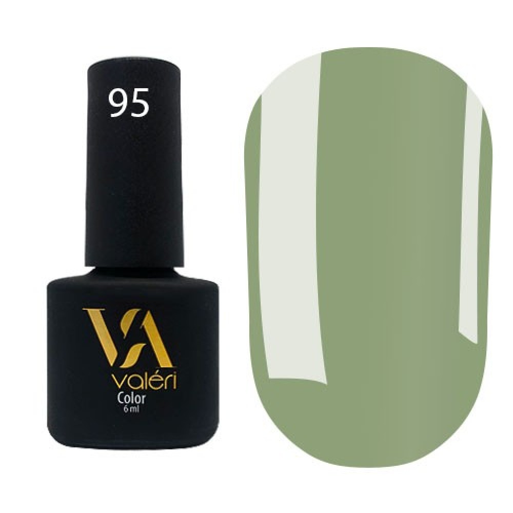 Гель-лак Valeri Color № 095 (оливковый, эмаль), 6 мл