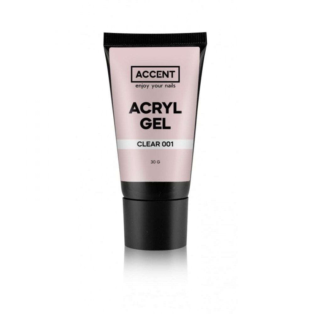 Акрил-гель прозрачный Accent Acryl gel clear 001, 30 мл