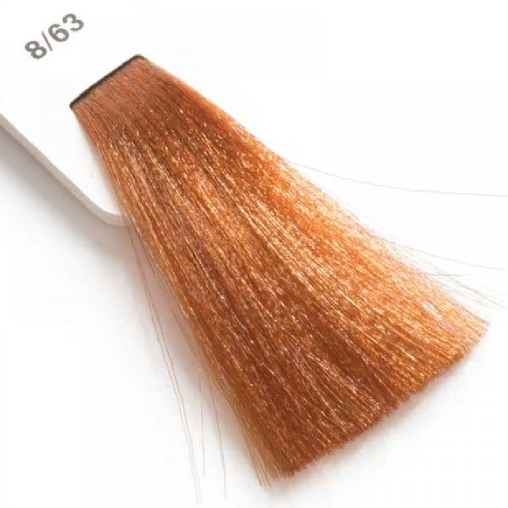 Крем-краска для волос Lisap LK Creamcolor OPC 8/63, светлый блондин медно-золотистый, 100 мл