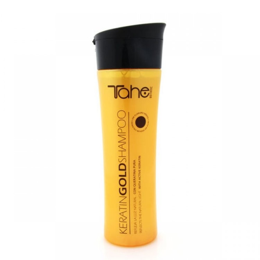 Шампунь з рідким золотом та кератином Tahe Keratin Gold Shampoo, 300 мл
