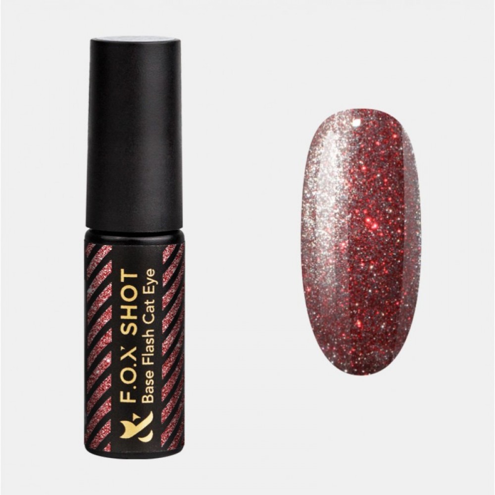 База для гель-лаку F.O.X SHOT Base Flash Cat Eye 006, 5 г