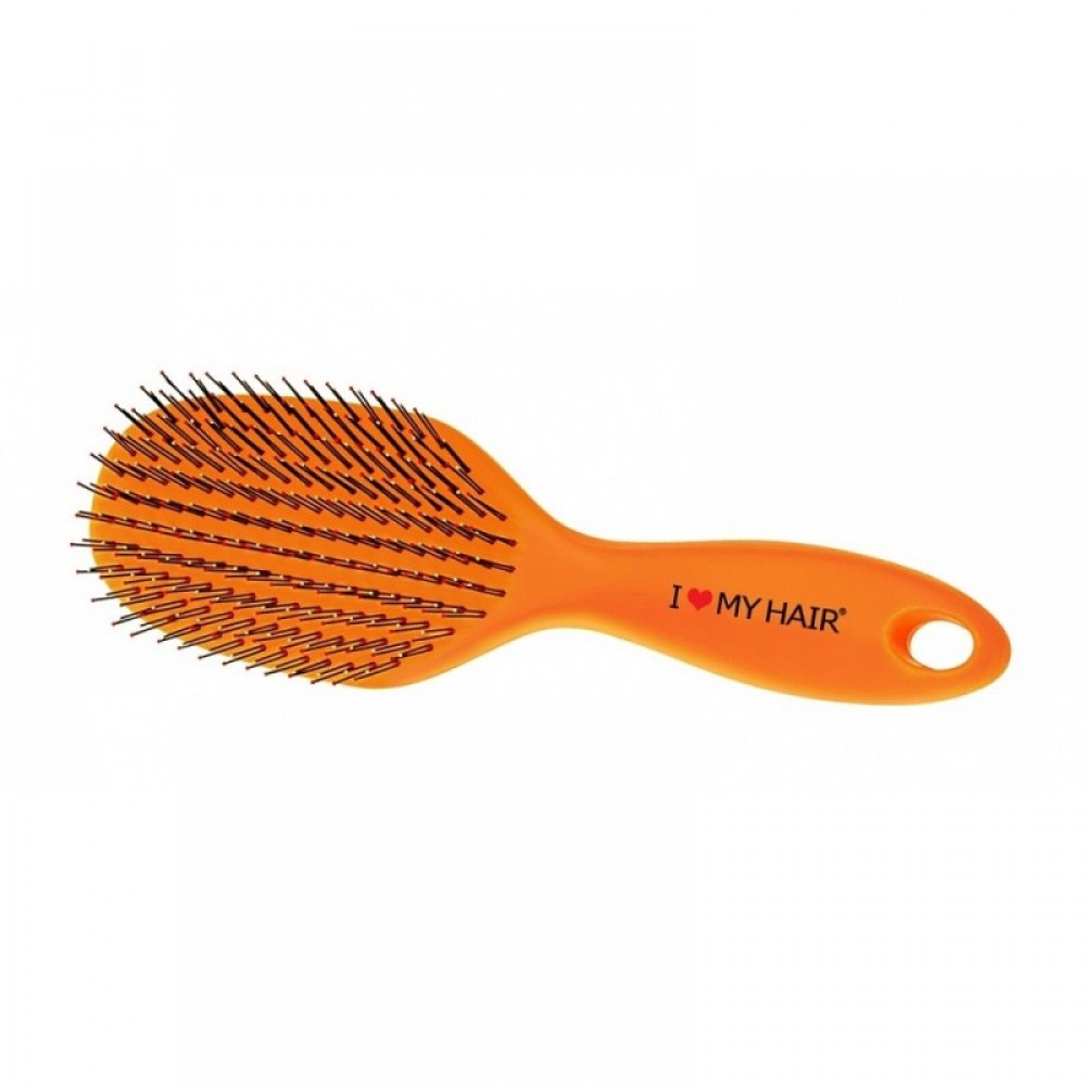 Щетка Spider I LOVE MY HAIR оранжевая  размер L