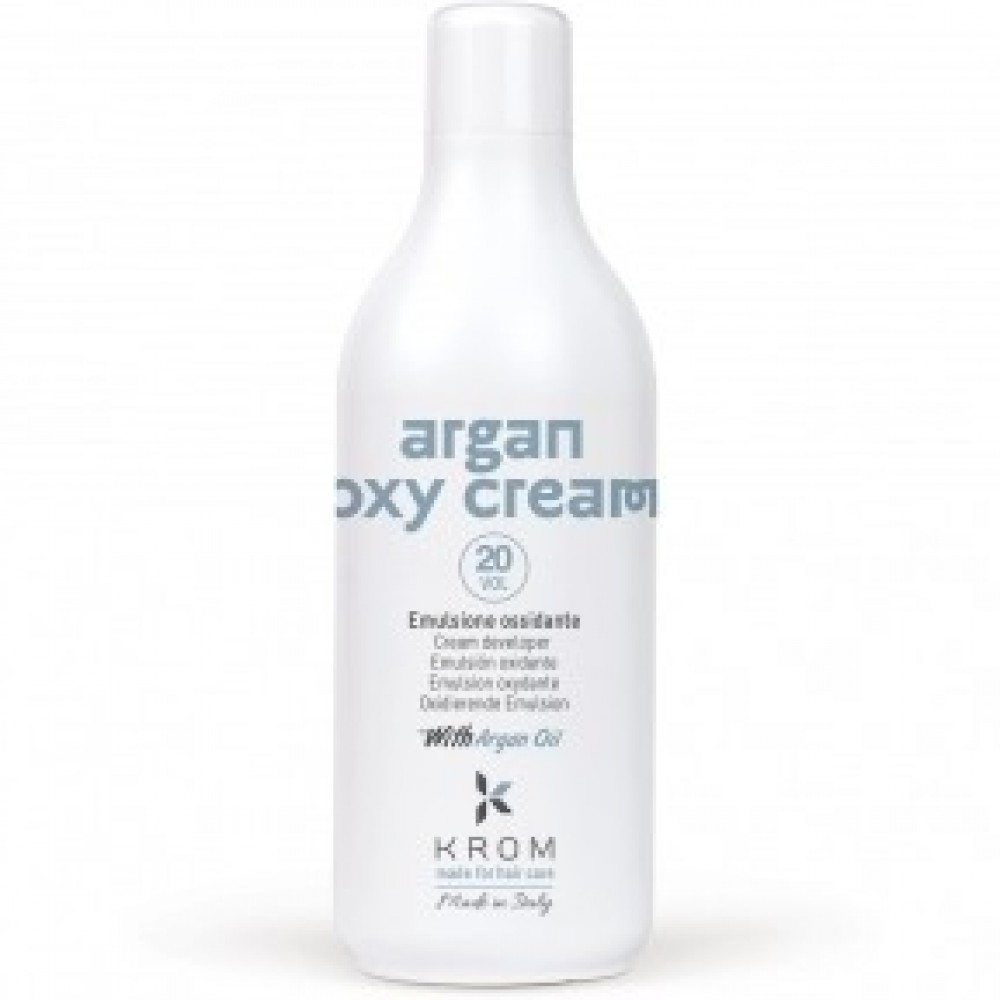 Окислительная эмульсия KROM ARGAN OXY CREAM с маслом арганы (20 vol), 1000 мл