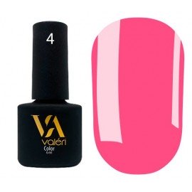 Гель-лак Valeri Color № 004 (малиново-рожевий, емаль), 6 мл