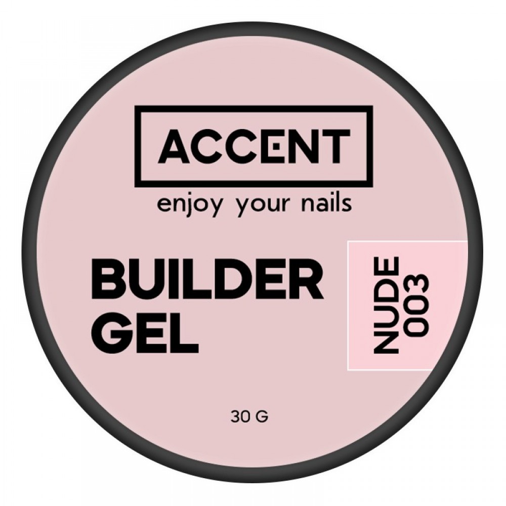 Моделирующий гель нюд 003 Builder gel nude 003 Accent, 30 мл