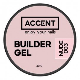 Моделирующий гель нюд 003 Builder gel nude 003 Accent, 30 мл