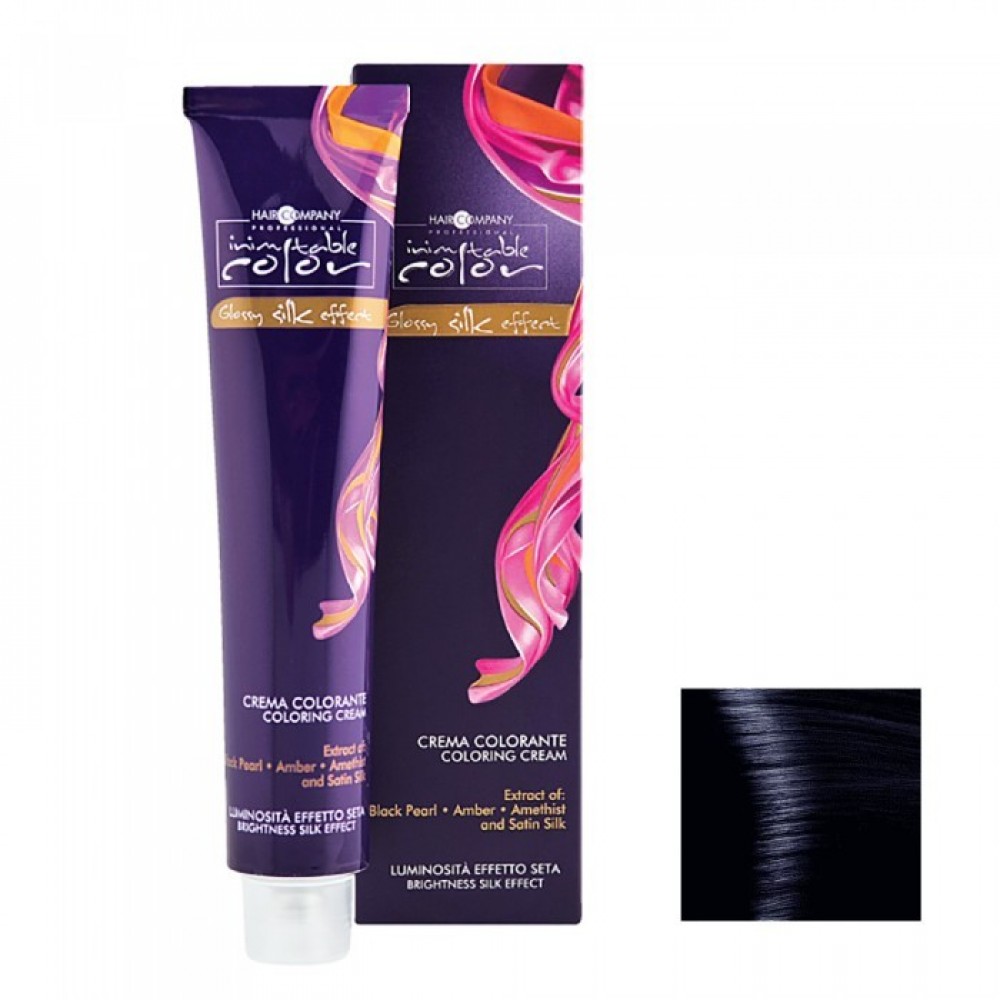 Крем- краска для волос HAIR COMPANY Inimitable Color 1.10 Иссине-черный, 100 мл