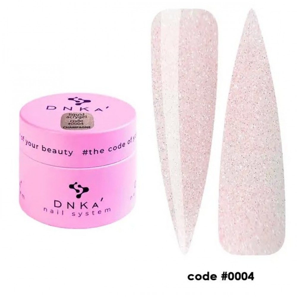 Жидкий гель в банке Liquid Acrygel DNKa, 15 ml #0004 Champagne