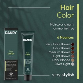 3 Крем-краска Dandy hair сolor тёмный каштан, 60 мл