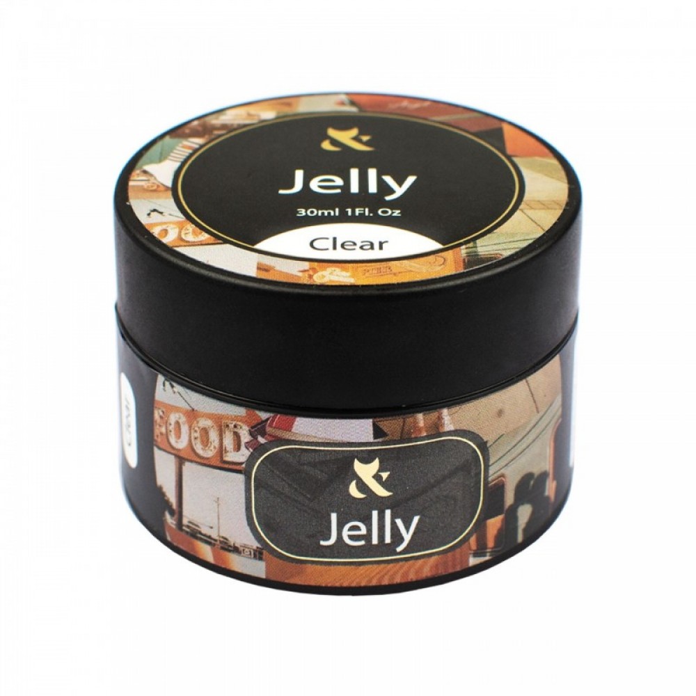 Гель для моделирования (прозрачный ) F.O.X Jelly Clear, 30 мл