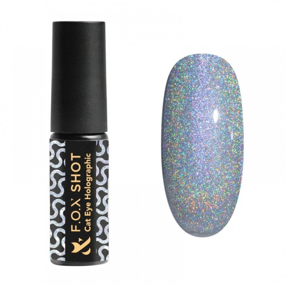 Гель-лак F.O.X SHOT Cat Eye Holograghic, 5 г